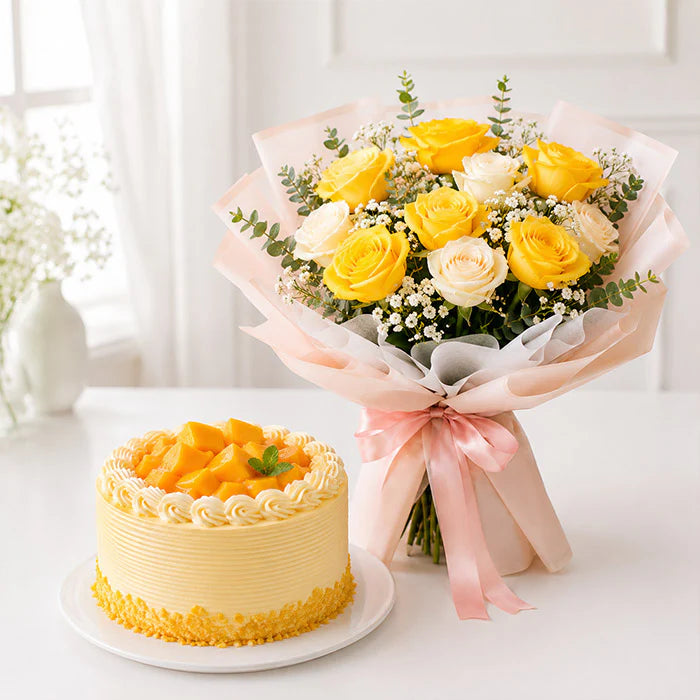 Cake & Roses Surprise