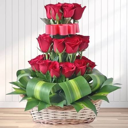 Rose Elegance Basket