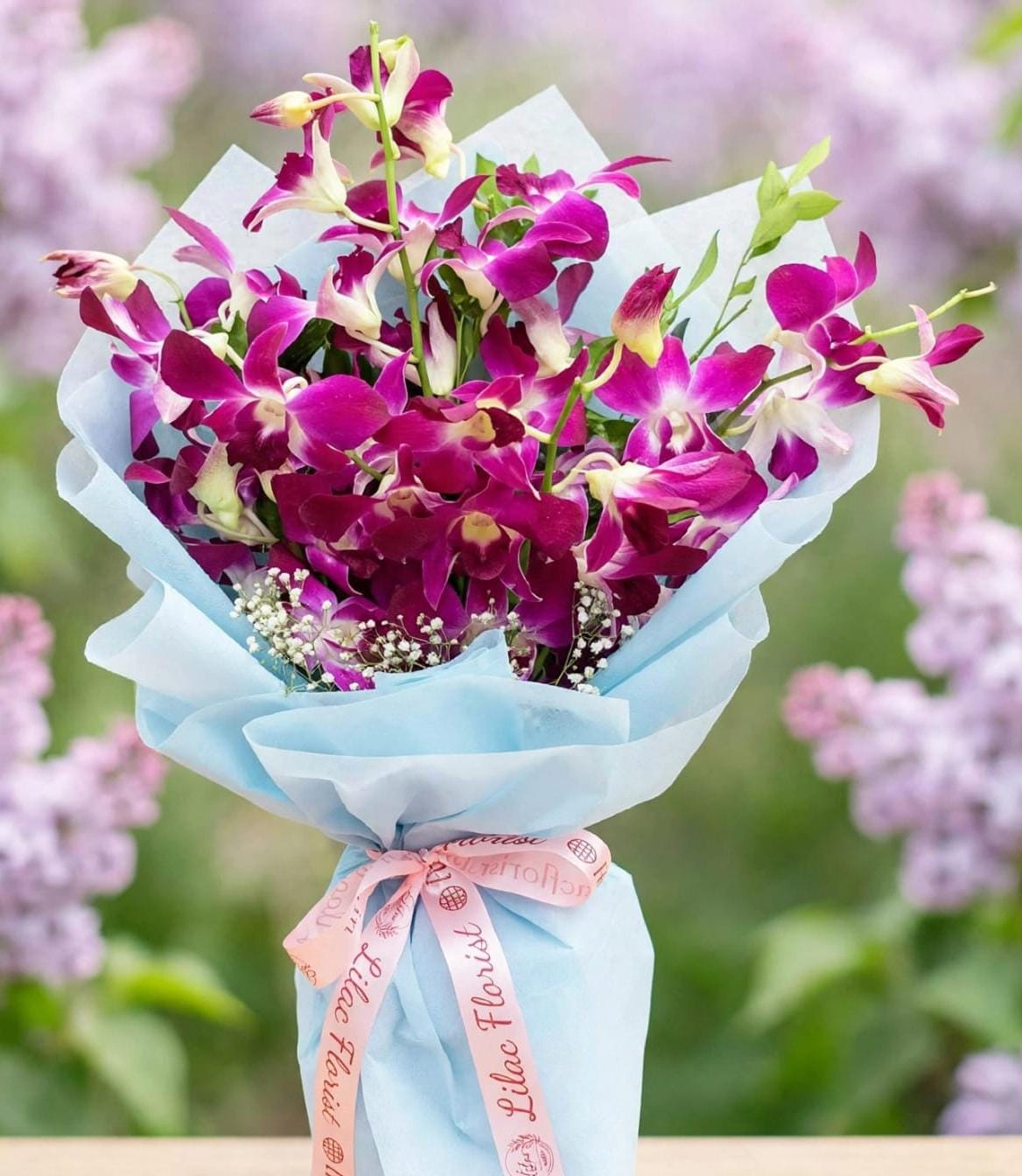 Purple Orchid Bouquet