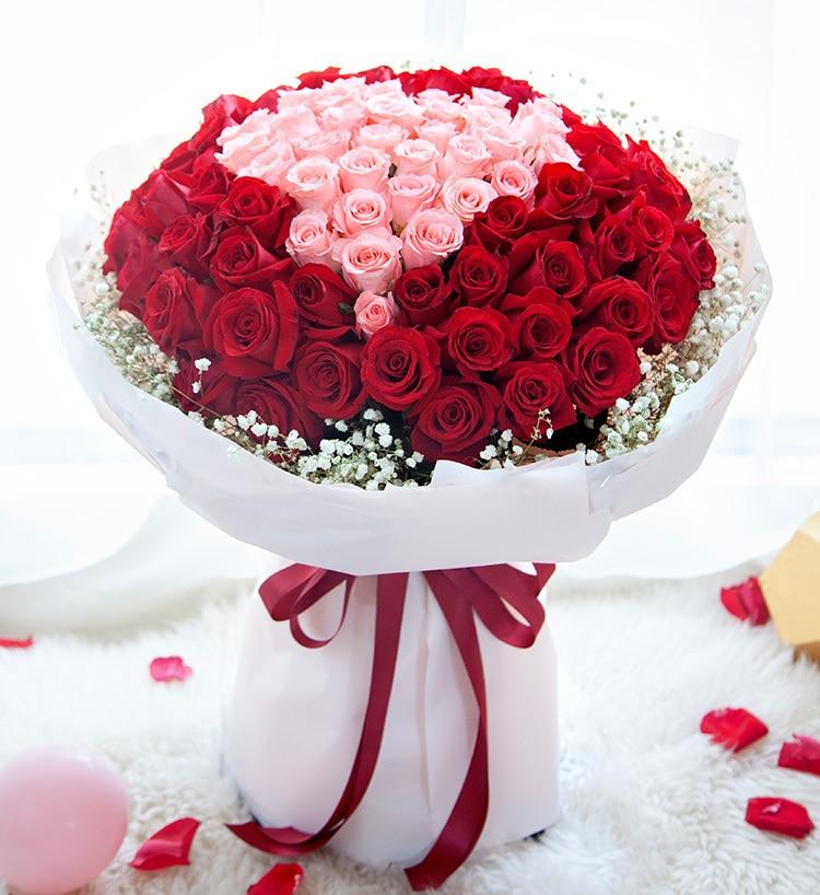 Impression By Lilacflorist - 100 Red And Pink Roses